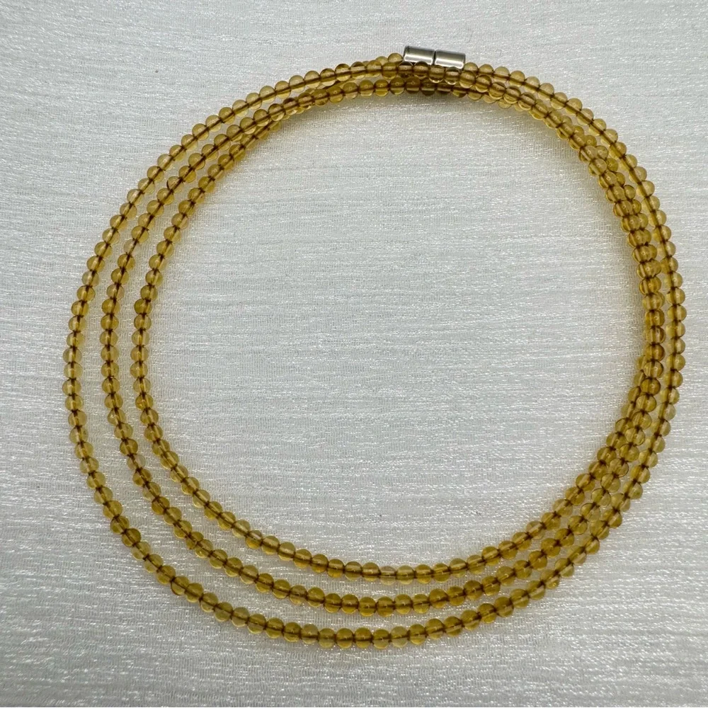 Citrine Gemstone Magnetic Necklace